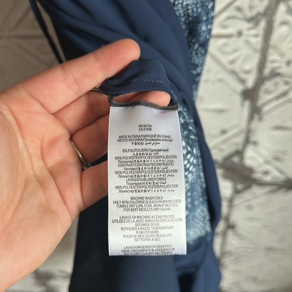 BCBGMaxAzria Navy and White tank Dress - Picture 6 of 6